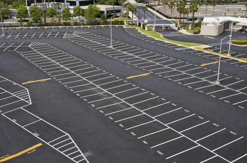 Finished Commercial Parking Lot