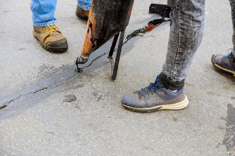 Crack Sealing in Progress